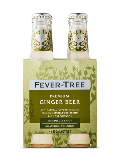 [41910] Fever-Tree Ginger Beer - 4 x 200 ml bottle