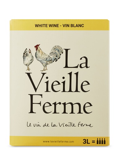 [27348] La Vieille Ferme Luberon Blanc AOC - 3000 ml bagnbox