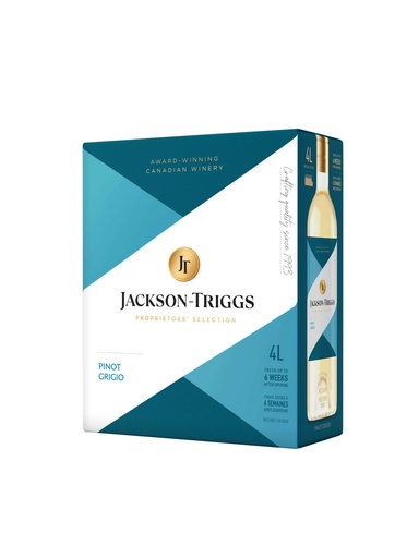 [270959] Jackson-Triggs Pinot Grigio - 4000 ml bagnbox