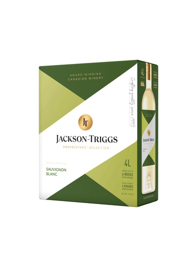 [270942] Jackson-Triggs Sauvignon Blanc - 4000 ml bagnbox