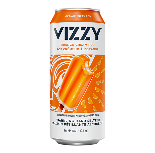 VIZZY ORANGE CREAM POP 1 X Can 473 ml 