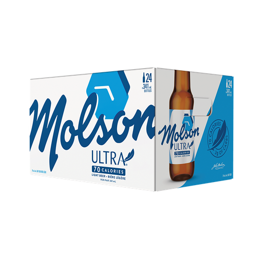 MOLSON ULTRA 24 X Bottle 341 ml 