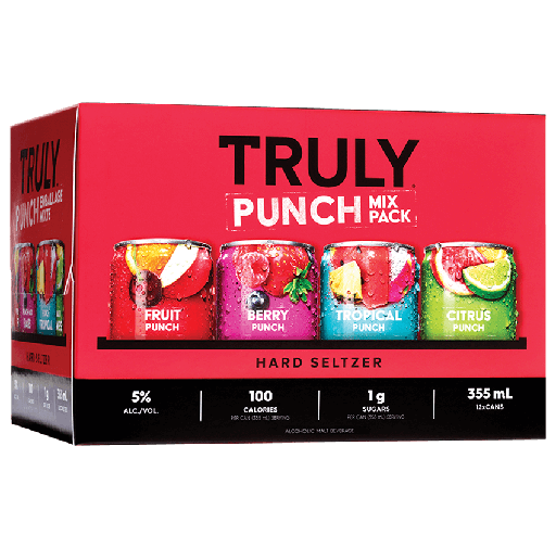 TRULY HARD SELTZER PUNCH VARIETY PACK 12 X Can 355 ml 
