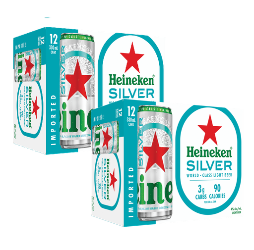 HEINEKEN SILVER 24 X Can 330 ml 